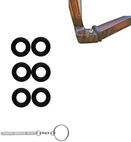 Eyeglass Repair Kits Glasses Grips Hinge Tighteners Silicone Hinge Rings Eyeglass Replacement and 1 Screwdriver 6mm for Eyeglass Frame in Kuwait