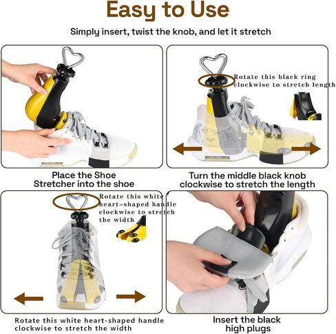 1 Pack Shoe Stretcher Women Men Boot Stretcher Boot Stretcher for Cowboy Boots, Adjustable Wide Feet, Size Women’s (9.5-14) & Men’s (7.5-13) in Saudi Arabia