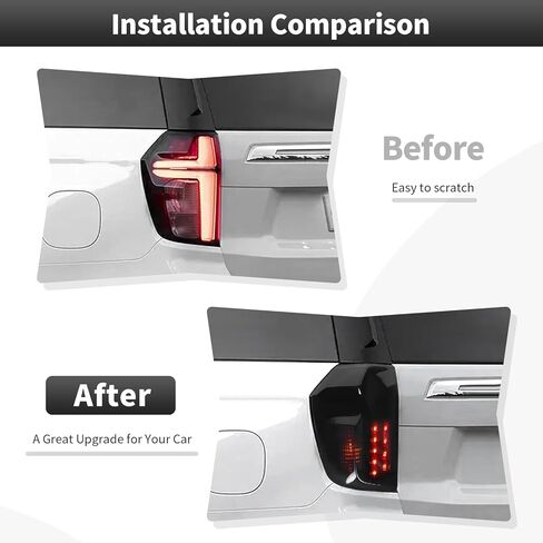 Tail Light Lamp Cover Fit for Chevrolet Suburban/Tahoe 2020 2021 2022 2023 2024 2025 2026 Smoked Black Tail Light Cover Trim Rear Guard Blackout Exterior Accessories in Saudi Arabia