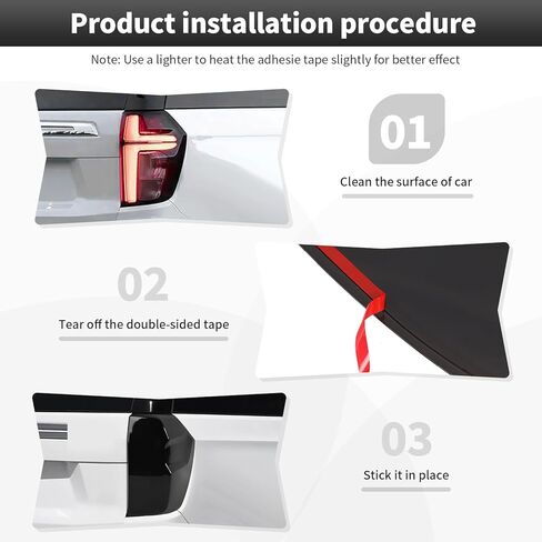 Tail Light Lamp Cover Fit for Chevrolet Suburban/Tahoe 2020 2021 2022 2023 2024 2025 2026 Smoked Black Tail Light Cover Trim Rear Guard Blackout Exterior Accessories in Saudi Arabia