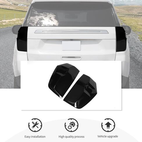 Tail Light Lamp Cover Fit for Chevrolet Suburban/Tahoe 2020 2021 2022 2023 2024 2025 2026 Smoked Black Tail Light Cover Trim Rear Guard Blackout Exterior Accessories in Saudi Arabia