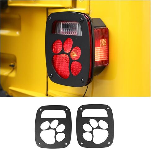 Metal Tail Light Guards Covers for Rear Taillights 1987-2006 Jeep Wrangler YJ TJ Accessories in Saudi Arabia