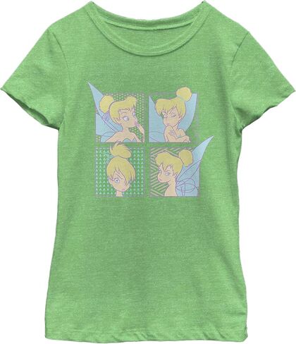 Disney Little, Big Tinkerbell Moody Tink Girls Short Sleeve Tee Shirt in Saudi Arabia