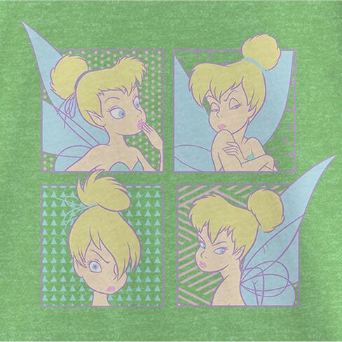 Disney Little, Big Tinkerbell Moody Tink Girls Short Sleeve Tee Shirt in Saudi Arabia
