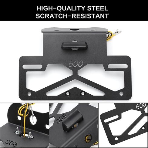 GSXR 600/750 Fender Eliminator Kit – Plug & Play Aluminum Tail Tidy with LED Plate Light Fit for GSXR600 GSXR750 2011–2025 (Vibration-Resistant) in Saudi Arabia