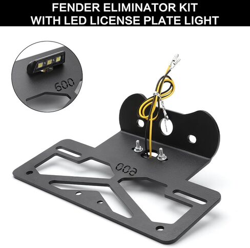 GSXR 600/750 Fender Eliminator Kit – Plug & Play Aluminum Tail Tidy with LED Plate Light Fit for GSXR600 GSXR750 2011–2025 (Vibration-Resistant) in Saudi Arabia