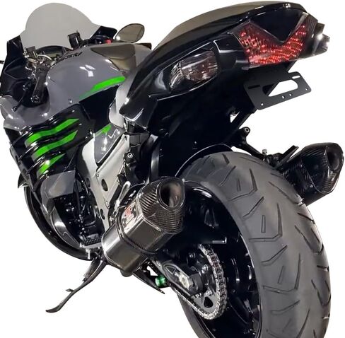 حاجز مزيل قوس الذيل مرتب مناسب للنينجا ZX-14 06-11، ZX14R 06-24/ABS 20-24، ZZR1400 11-24، كونكورس 14 09-22، فيرسيس 1000 12-16 in Kuwait