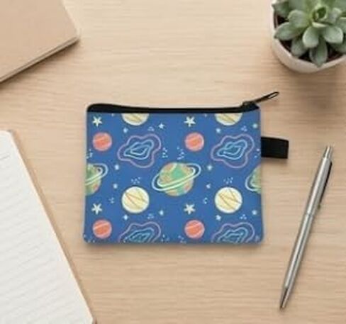 Explore the Universe: Cute Cartoon Planet Mini Coin Purse & Travel Pouch in Saudi Arabia