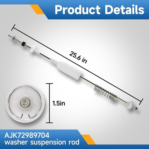 AJK72989704 4902EA1002Q AJK72989701 Washer Suspension Rods Kit (4 Pcs) Fit for LG Replace WT1301CW WT1501CW WT1701CV WT5270CW WT5480CW WT5680HVA WT5680HWA in Saudi Arabia