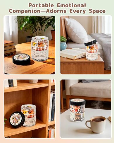 برطمان حيوانات للدعم العاطفي - 60 قطعة من بطاقات تأكيد الحيوانات، ملاحظات إيجابية للحيوانات لتخفيف التوتر والقلق، هدايا دعم عاطفي تحفيزية للرجال والنساء والأصدقاء وزملاء العمل in Kuwait