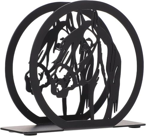 Metal Napkin Holder, Horse Design Freestanding Tissue Dispenser Organizer Iron Tabletop Paper Napkin Holder Stand for Home Kitchen Restaurant Cafe Bar in Saudi Arabia
