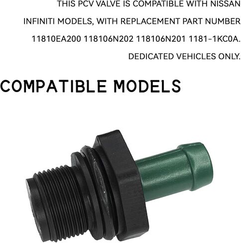PCV Valve Replacement OEM # 0450350 11810-6N202 for Nissan Sentra Frontier Pathfinder Altima Infiniti, Automotive Positive Crankcase Ventilation Valve, One-way Exhaust Control Valve in Saudi Arabia