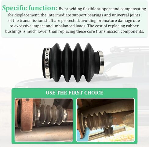 F81Z-4421-CA Rear Driveshaft Rubber Boot Fits for Ford – Compatible With F150, F250, F350 Super Duty, Excursion, E-Series 2002-2016 in Saudi Arabia