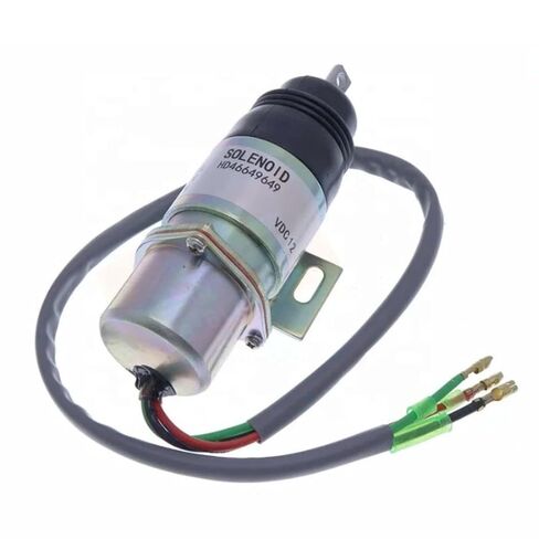 Engine Stop Solenoid, Compatible with JCB Excavator 8052 8060, 12V, 71630153, Replacement Part (71630153) in Saudi Arabia