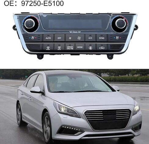 مفتاح Air Con متوافق مع Hyundai لـ Sonata LF لوحة تكييف هواء السيارات وحدة التحكم في السيارة 97250E5100 97250-E5100 in Kuwait