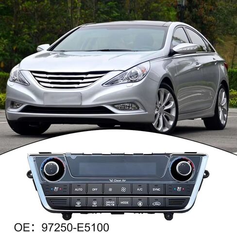 مفتاح Air Con متوافق مع Hyundai لـ Sonata LF لوحة تكييف هواء السيارات وحدة التحكم في السيارة 97250E5100 97250-E5100 in Kuwait