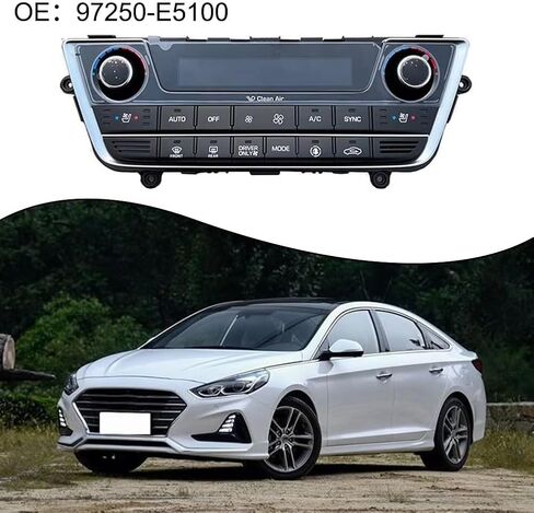 مفتاح Air Con متوافق مع Hyundai لـ Sonata LF لوحة تكييف هواء السيارات وحدة التحكم في السيارة 97250E5100 97250-E5100 in Kuwait