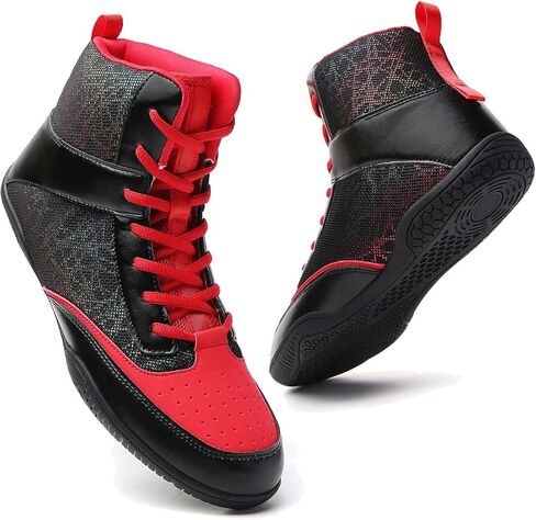 أحذية مصارعة الملاكمة للرجال خفيفة الوزن ومسامية وعالية الجودة للياقة البدنية ورفع الأثقال in Kuwait