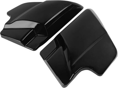 زوج واحد من الأغطية الجانبية باللون الأسود اللامع مناسبة لدراجة Harley Touring Road King Road Glide Street Glide Electra Glide 2009-2024 in Kuwait