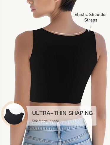 XUJI Seamless Chest Binder Women FTM Transgender Invisible Binder Sport Comfortable Swim Bra Pullover Tank Top in Saudi Arabia