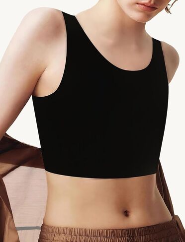XUJI Seamless Chest Binder Women FTM Transgender Invisible Binder Sport Comfortable Swim Bra Pullover Tank Top in Saudi Arabia