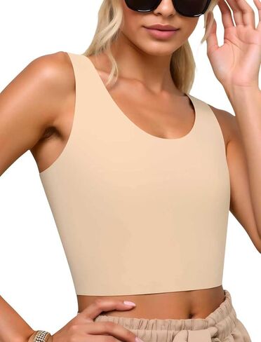 XUJI Seamless Chest Binder Women FTM Transgender Invisible Binder Sport Comfortable Swim Bra Pullover Tank Top in Saudi Arabia