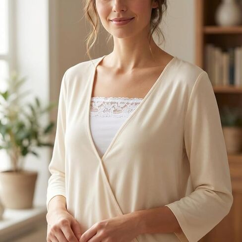 Women's Seamless Bra Covers 4 Pack Lace Trim Anti See Through Chest Protection Nude, Black, White, Gray Invisible under Clothing for Low Cut Backless Outfits in Saudi Arabia
