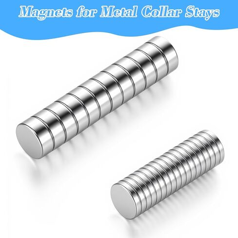 Metal Collar Stay Magnets, 30 Pcs Strong Attractive Dress Shirts Collar Stays Inserts Magnetic Collars Holders Replacement for Men in Saudi Arabia