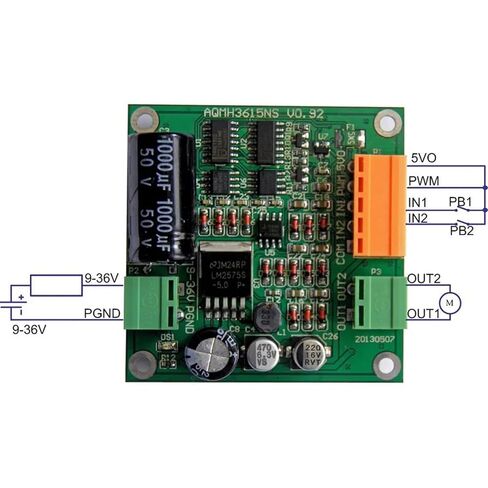 1PCS 12V 24V 36V Motor Drive Board 360W Motor Speed Controller Forward Reverse Rotation Motor Controller for Smart Car in Saudi Arabia