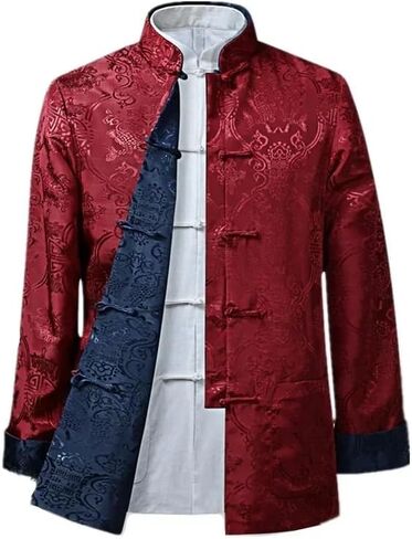 Men Chinese Dragon Shirt Kung Fu Coats Tang Suit Traditional Chinese Clothing for Men Jackets Hanfu Men Clothing in Saudi Arabia