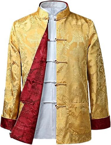 Men Chinese Dragon Shirt Kung Fu Coats Tang Suit Traditional Chinese Clothing for Men Jackets Hanfu Men Clothing in Saudi Arabia