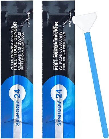 SANHOOII Dry APS-C Sensor Cleaning Swabs (CCD/CMOS), 20pcs 16mm DSLR or SLR Mirrorless Digital Camera Cleaning kit (No senrsor Cleaning Solution) in Kuwait