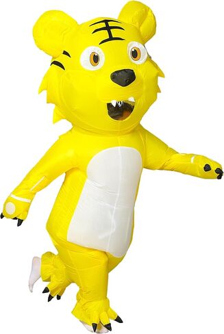 Animal Inflatable Costume Adult, Funny Blow Up Suit for Halloween Cosplay Party, Unisex Outfit - Frog, Shark, Tiger in Saudi Arabia