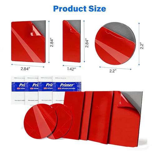 وسادات لاصقة مزدوجة الجوانب شديدة التحمل، دائرية 2.2 بوصة * 12 قطعة شريط لاصق قوي مقاوم للماء ومقاوم للحرارة، شريط إسفنجي شديد التركيب، للاستخدام المنزلي في السيارة في الهواء الطلق in Kuwait