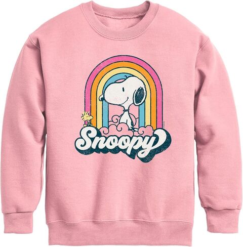 HYBRID APPAREL - Peanuts - Snoopy Rainbow Clouds - Toddler And Youth Crewneck Fleece Sweatshirt in Saudi Arabia