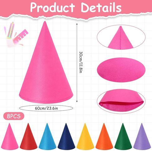 8 Set Crayon Themed Costume for Adults,Color Crayon Apron and Gnome Cone Hats Funny Outfit for Men Women Party,Fancy Dress Group Cosplay & Carnival Costume in Saudi Arabia