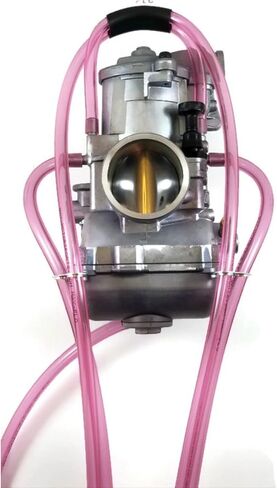 مجموعة عالمية بطول 10 أقدام 4 مم ID/3.2 مم معرف خرطوم تنفيس المكربن ​​المتوافقة مع Keihin Mikuni Carb Mx ATV (نسخة طبق الأصل شفافة باللون الوردي) in Kuwait