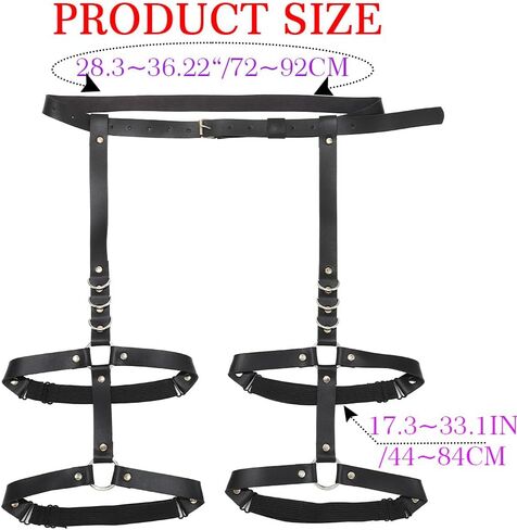 REETAN Fashion Thigh Harness Leather Goth Leg Body Accessories for Women in Saudi Arabia