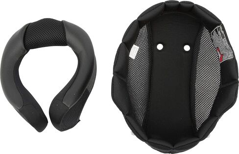 ScorpionEXO استبدال اختياري Kwikwick II Crown Liner ومجموعة أدوات لف الرقبة للخوذات السرية وإكسسوارات الدراجات النارية في الشوارع (أسود - كبير) in Kuwait