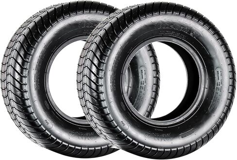 eCustomrim 2-Pack Trailer Tire 20.5X8.0-10 205/65-10 Load Range C 6 Ply Tractor Mower, Meets D.O.T. 2 Year Warranty in Saudi Arabia