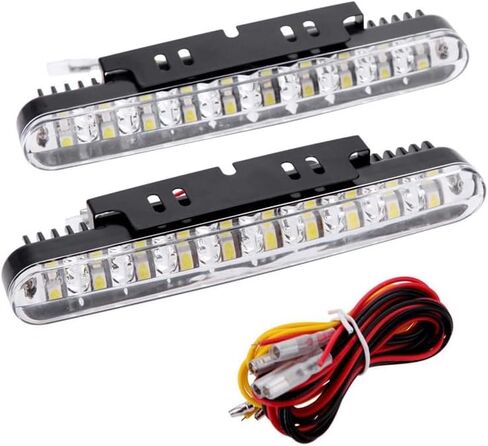 LED DRL & Amber Turn Signal 2PCS Kit for Polaris Slingshot - White Fog Daytime Light in Kuwait