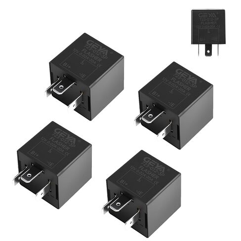 2 Pcs 3 Pin Electronic Flasher Relay, 12V 0.02A-20A Turn Signal Relays, Led Light Bulbs Flasher Relay Fix, Common with CF13 JL-02 EP34 （Pack of 2 in Saudi Arabia