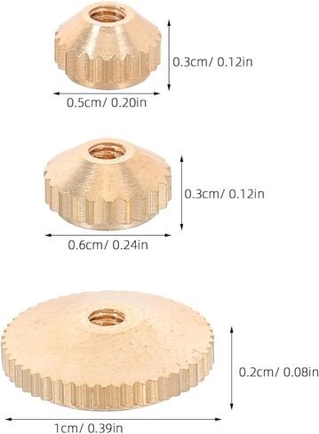 12pcs Clock Hand Nut Assortment, Brass Parts, Mechanical Movement Repair Components for Grandfather, Clocks Hand, Grandfather Wall in Saudi Arabia