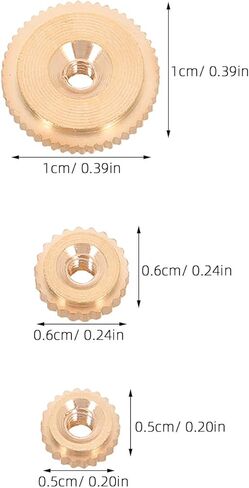 12pcs Clock Hand Nut Assortment, Brass Parts, Mechanical Movement Repair Components for Grandfather, Clocks Hand, Grandfather Wall in Saudi Arabia