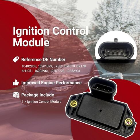 Ignition Control Module Compatible with Chevy Express Silverado Suburban C1500 C2500 C3500 Blazer Replacement for GMC Savana Sonoma Yukon K1500 K2500 K3500, Replaces 16201599 LX381 in Kuwait