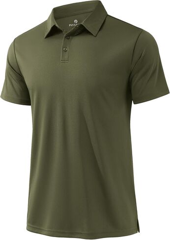 PINSPARK Mens Golf Shirt 3 Buttons Quick Dry Polo Shirts for Men Short Sleeve Casual Stylish Collared Polo Shirts in Saudi Arabia