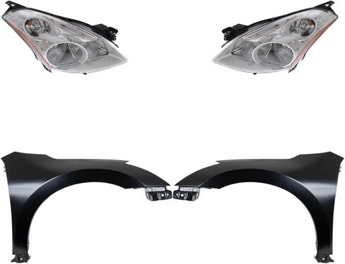 Replacement Headlight Kit Compatible with Nissan Altima 2011 (3.5L V6) Driver Side and Passenger Side with Fenders in Saudi Arabia