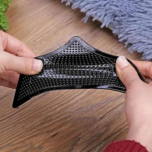 8pcs Triangular Rug Grippers Non-Slip, Dual-Sided Adhesive Pads, Easy to Apply & Remove,Washable, Keeps Corners Flat on Hardwood Floors & Tiles Deal for Bedrooms, Offices, Living Rooms in Saudi Arabia