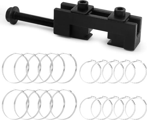 CV Boot Clamp Pliers with 10PCS Small and 10PCS Large Single Ear Hose Clamp, Single Ear Hose Drive Shaft CV Axle Boot Clamp Removal and Installation Tool for Most Cars(Color:Black) in Kuwait