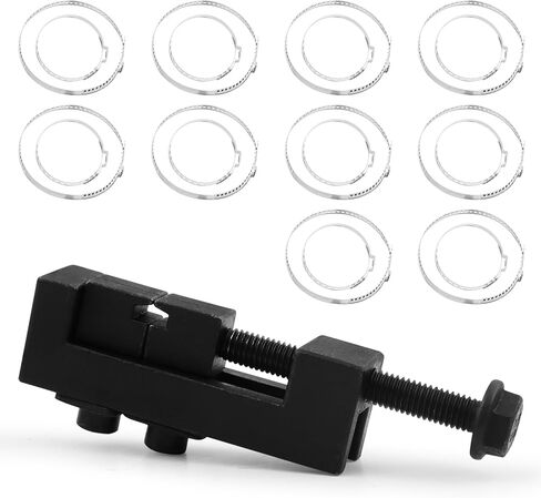 CV Boot Clamp Pliers with 10PCS Small and 10PCS Large Single Ear Hose Clamp, Single Ear Hose Drive Shaft CV Axle Boot Clamp Removal and Installation Tool for Most Cars(Color:Black) in Kuwait